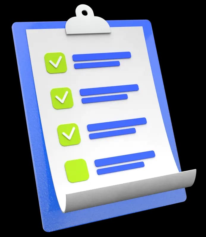 Project checklist illustration